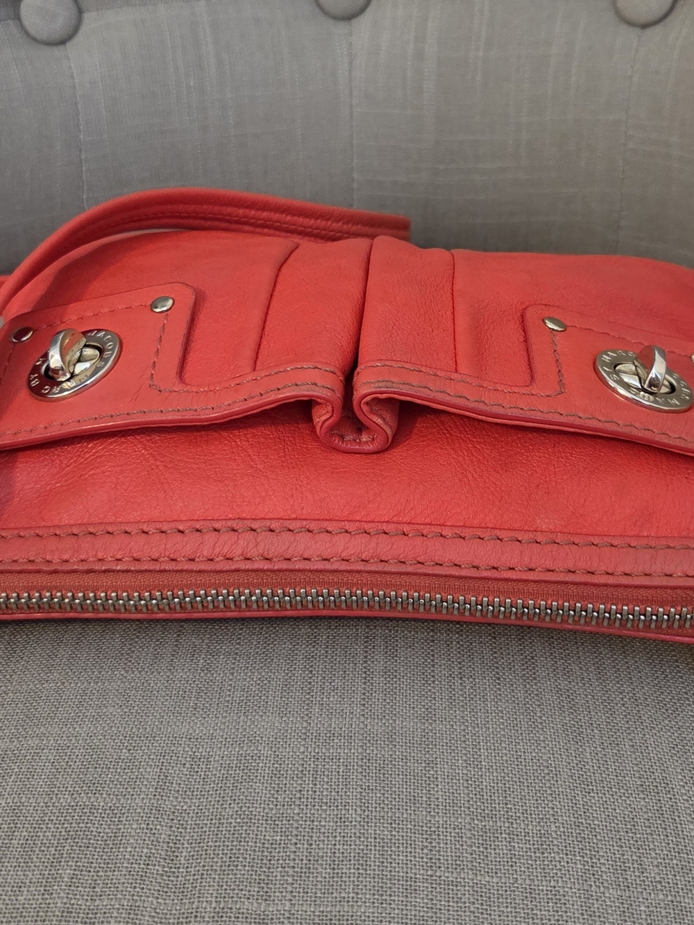 Marc by Marc Jacobs Leather crossbody bag Red. - Picture 14 of 15